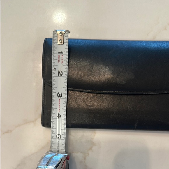 Coach Black Leather Wallet Card Checkbook Snap Clutch Coins VINTAGE - Picture 13 of 13